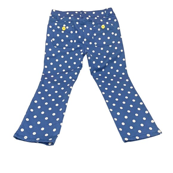Mini Boden Blue with White Polka Crop Pants Girls Size‎ 13 Y - Picture 6 of 12